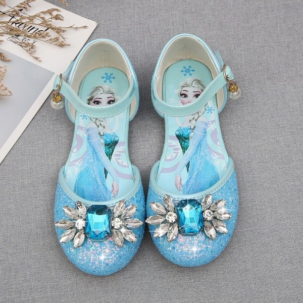 prinsesse elsa sko børn fest sko pige pink 17 cm / størrelse 26