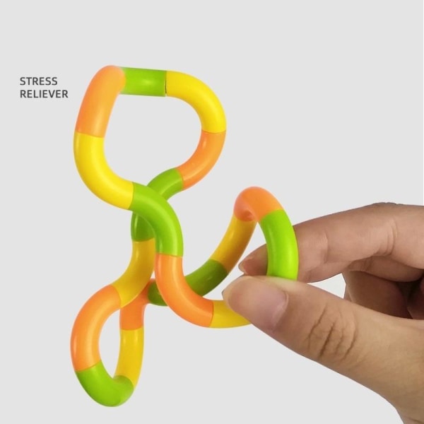 fidget legetøj tangles tangle twist tilfældige farver 4 stk