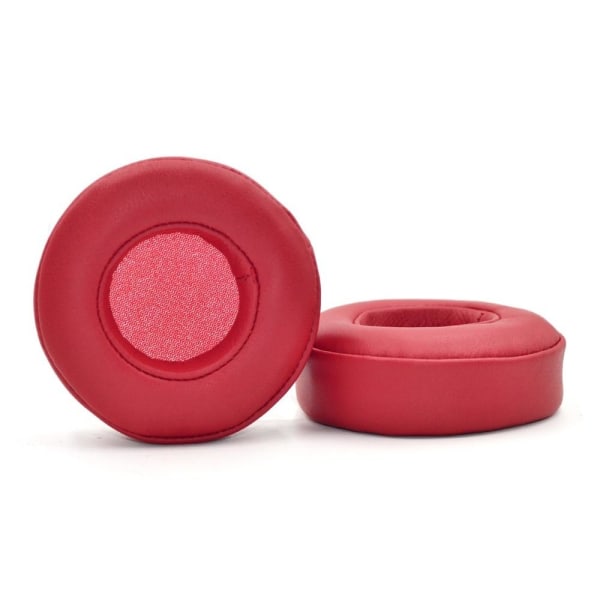 øreputer hodetelefonputer pads for beats MIXR rødt lammeskinn