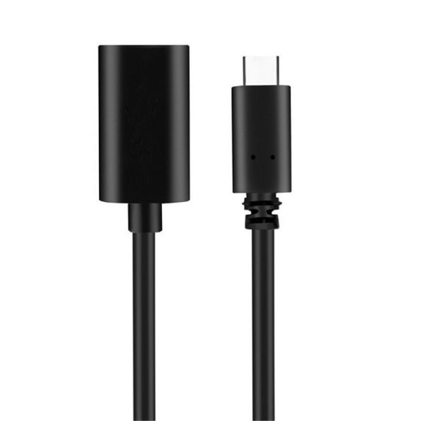 USB-C 3.1 - USB-A OTG-sovitin, musta