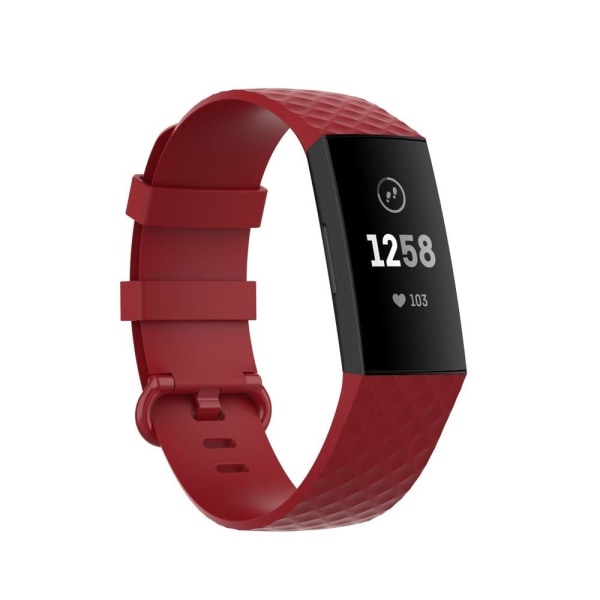 Fitbit Charge 3 rannekoru, pieni, punainen