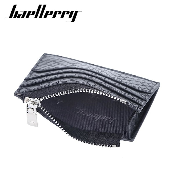 Baellerry Slim RFID-blockerande PU-läderplånbok för män med drag kaffe
