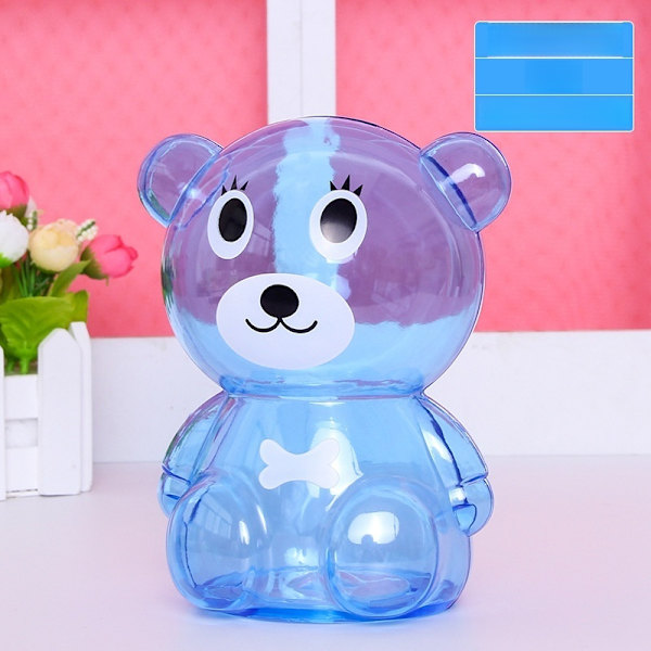 säästöpossu säästöpossu säästöpossu bear shape 15 cm blå