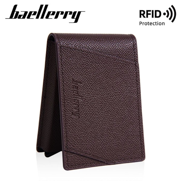 Baellerry RFID-blokerende aluminiums kortholder Slim pung til sort