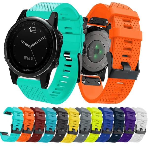 armbånd silikon Garmin Fenix ​​7s/6s/5S mintgrønn