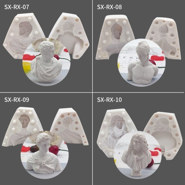 lysform lysforme DIY silikoneform lys SX-RX-09