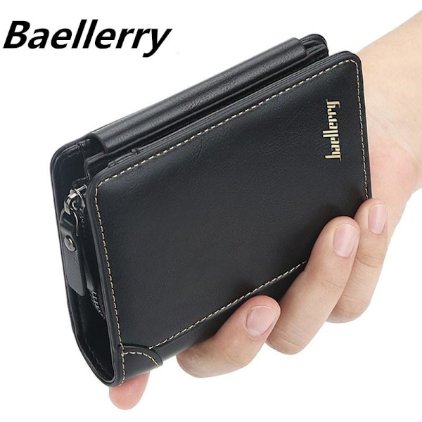 Baellerry Wallet Herremode Bifold Stilfuld tegnebog Slim Inkluderer I kaffe