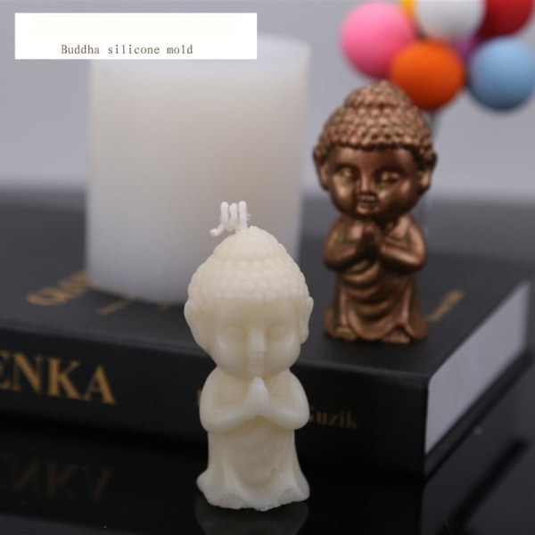 ljusformar ljus stearinljus DIY gjutformar i silikonform buddha