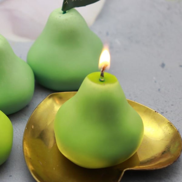 kynttilä muotit kynttilän muotit DIY silikonimuotti kynttilä 3D päärynä