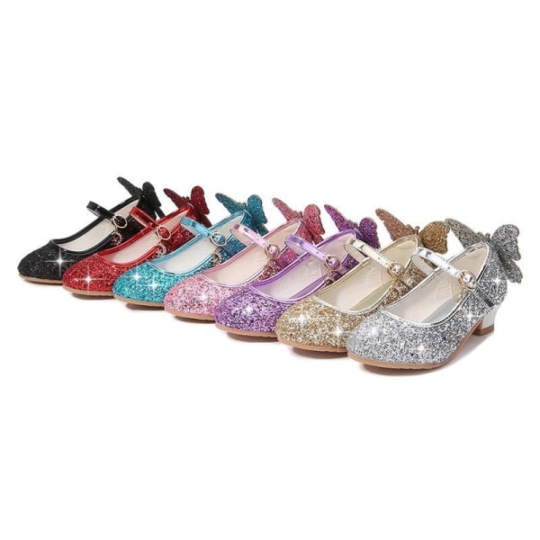 elsa Princess lasten kengät punaisilla paljeteilla 18,5 cm / koko 29
