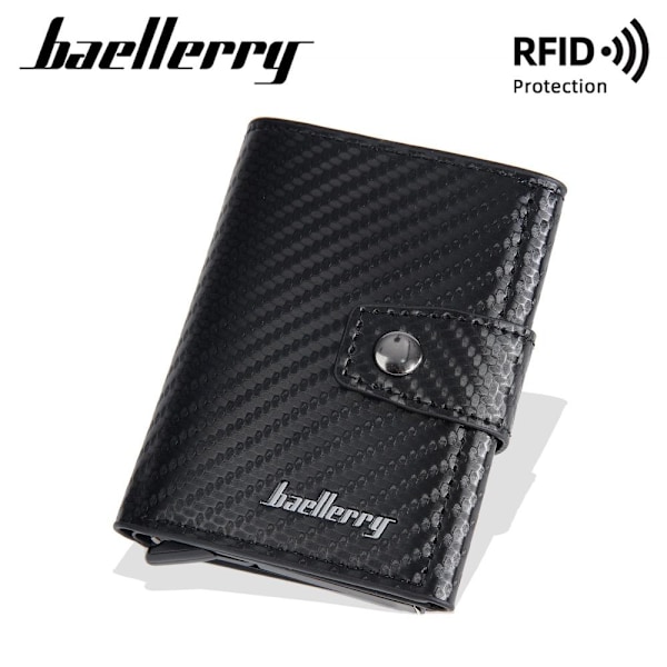 BAELLERRY Automatisk Popup Kortholder til Mænd RFID-Blokering grå