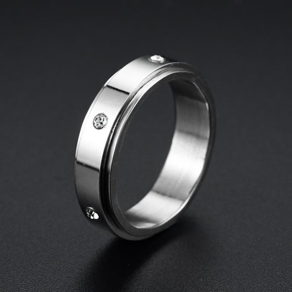 anti-angst spinner fidget roterende ring ringe størrelse 8/18,2 mm
