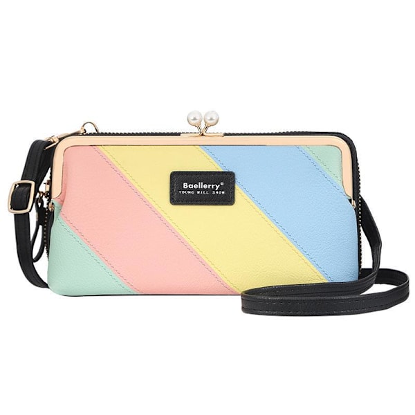 Baellerry Colorful Olkalaukut Naisten Muoti Crossbody Messenger Bag ruskea 20 cm * 11 cm * 5 cm