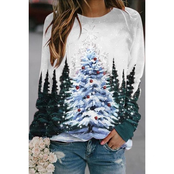 Juletøj kvinder/mænd voksen langærmet sweater 1 stk m