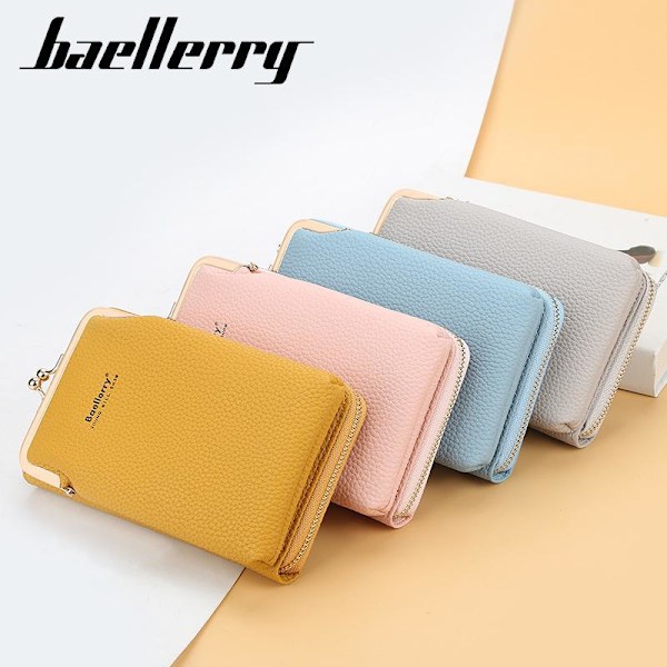 Baellerry Kvinder Læder Håndtaske Telefon Clutch Tasker Mode Kvinder blå 19,5 cm * 11 cm * 5 cm