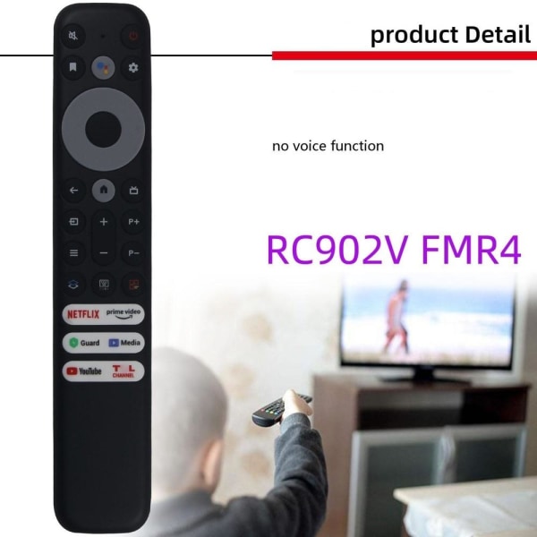 fjärrkontroll ersättning remote för TCL RC902V FMR2 FMR4 5 7 6 9 RC902V FMR4 voice