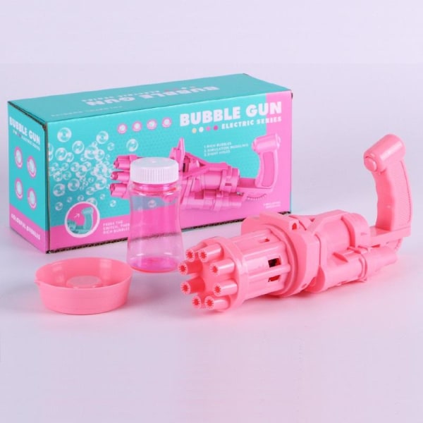 såpbubbelpistol såpbubbelmaskin bubble gun 1 st rosa