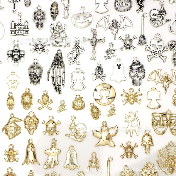 charms smykker øredobber DIY pakke 120 stk som på bildet