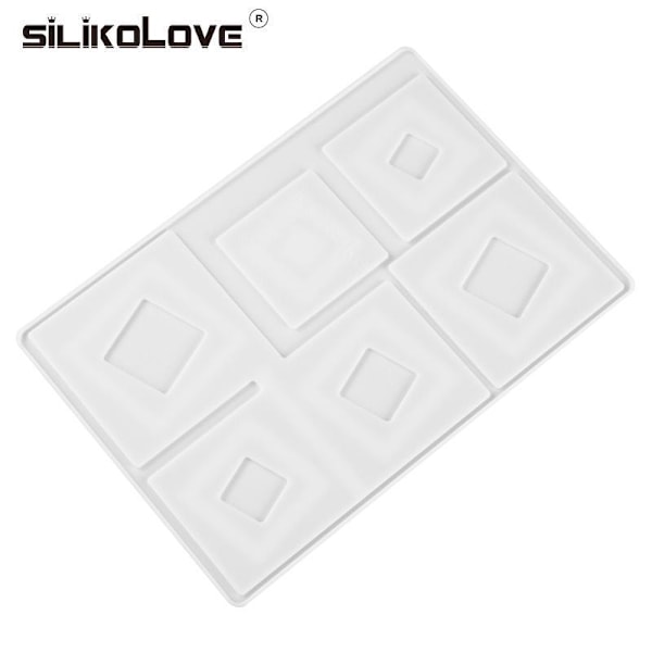 Silikonform Non-Stick Square Mousse Makeer Dekoration Bakeware S Vit