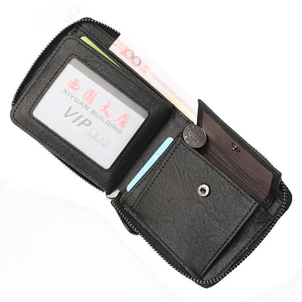 Baellerry pung herre kort pung Cross Money Clip Retro flash sort