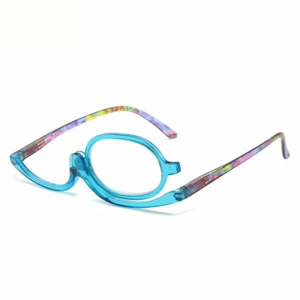 Förstoringsglasögon Sminkglasögon läsglasögon Multifunktionell 1 Blå Styrka 400