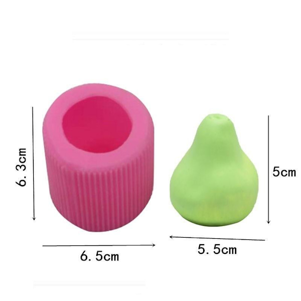 ljusformar ljus stearinljus DIY gjutformar i silikonform BR-430 päron