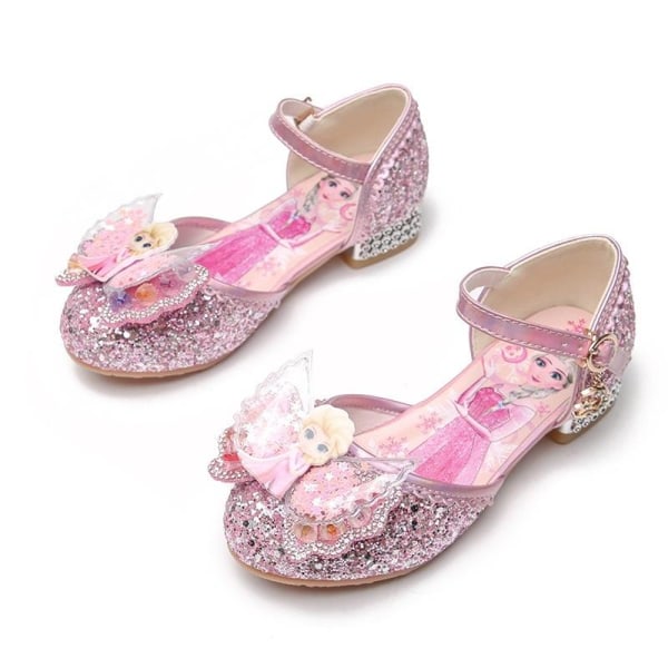 prinsesskor elsa skor barn festskor silverfärgad 16cm / size23