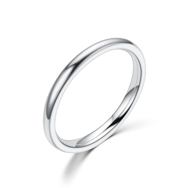 Ultra Fin Pinky Ring - Personlig rouge kulbländarring för kvinno 2mm svart nr 11