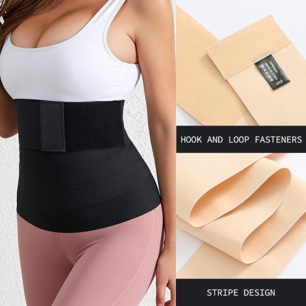 snatched waist wrap band midja korsett aprikos 5M:10CM