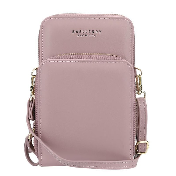 Baellerry Naisten Olkalaukut Nahka Muoti Vetoketju Crossbody Mess tummanpunainen 19 cm * 11 cm * 5 cm