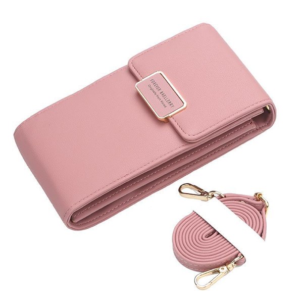 Baellerry Kvinder Telefontaske Læder Mode Skuldertasker Kvinder Crossbo mørk pink 19 cm * 10 cm * 3 cm