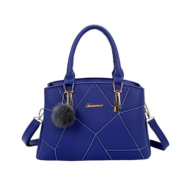 Kvinnors lyxiga tygväska Axelväska Messenger Bag Wild handväska Violett