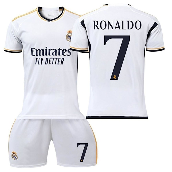 Real Madrid Hjemme No. 7 C Ronaldo Drakt &amp; Shorts Sett – Fotball #28