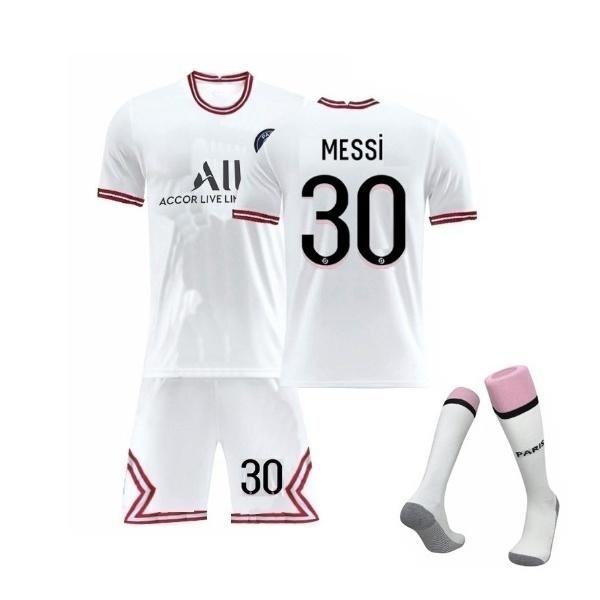 fotbollströja/fotbollskläder messi för barn/vuxen med fotbollsst Vuxen M