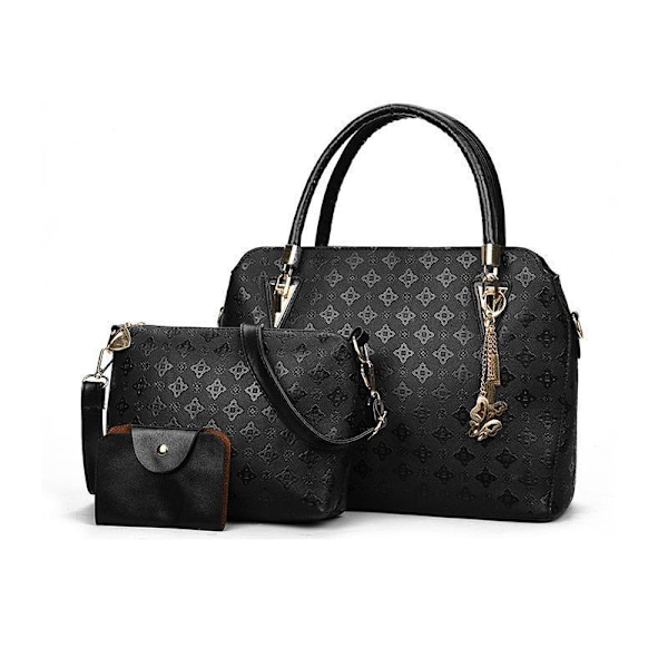 3-delars set crossbody väska för designer stora lyxiga handväsko Blå