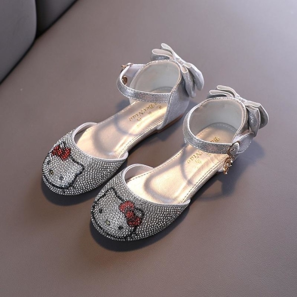 prinsessa elsa skor barn festskor flicka silverfärgad 21cm / size34