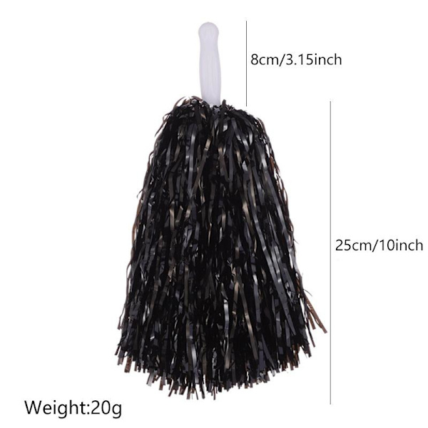 2 cheerleader pom poms cheerleading bileurheilupelien kilpailuun punainen tyyli 2