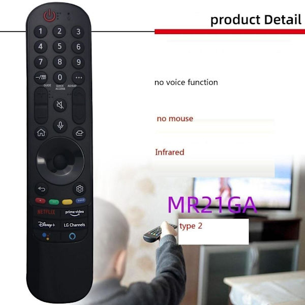 fjärrkontroll ersättning remote för LG AN- MR21GA MR21GC MR21N M MR21GC-typ 3