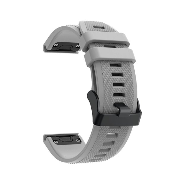 armband silikon Garmin fenix 7/6/5 grå