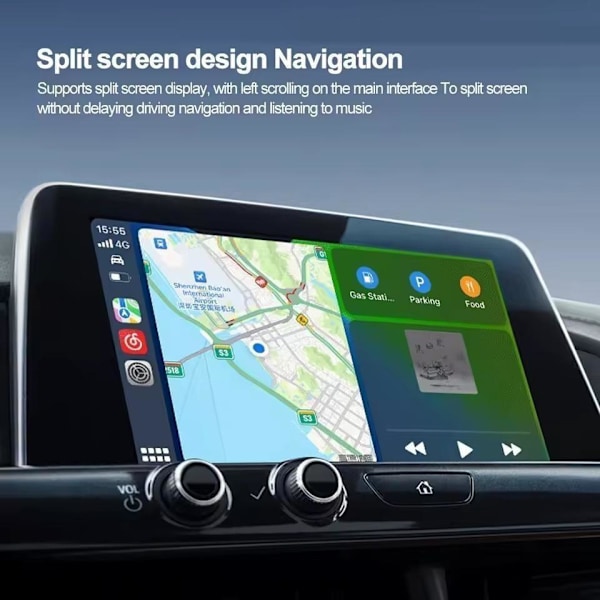 Trådløs CarPlay / Android Auto adapter - plug and play trådløs c Som på billedet