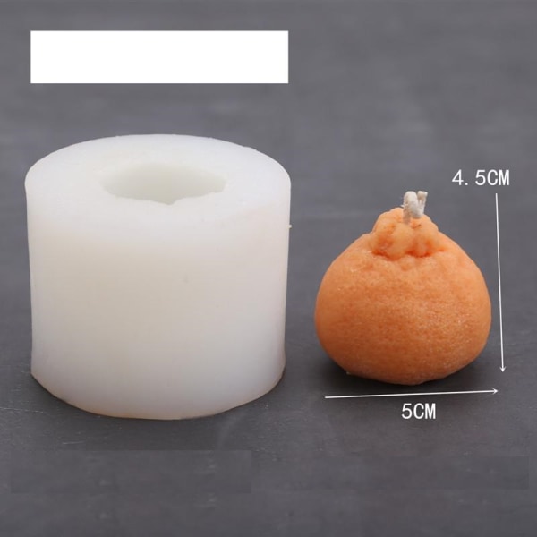 lysformar lys stearinljus DIY gjutformar i silikonform liten appelsin