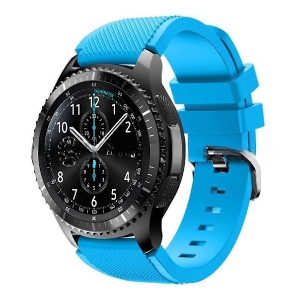 armband silikon Samsung Gear S3 Frontier watch4 22mm himmelsblå