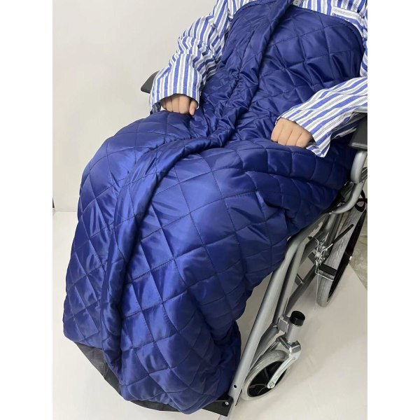 Filt värmefilt rullstolstillbehör filt till rullstol rullstolsfi Blå 3