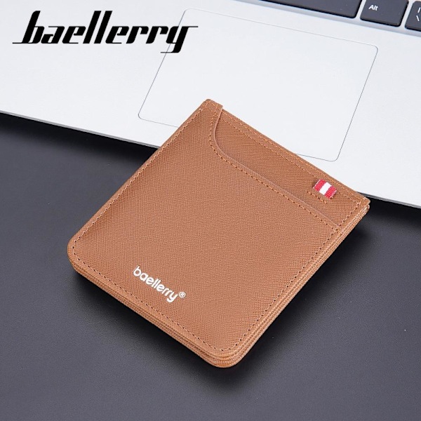 Baellerry Minimalistisk Crosshatch-korthållare för män med flera blå