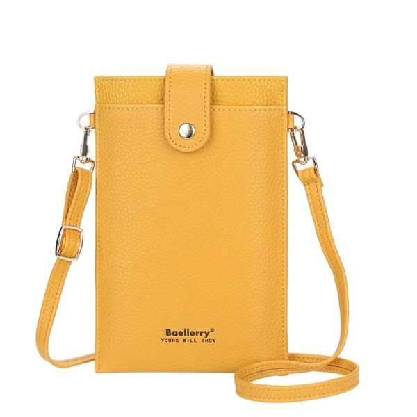 matkalaukku olkahihna lompakko matkapuhelimeen iphone keltainen
