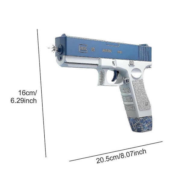 elektrisk vattenpistol batteridriven uppladdningsbar vattengevär blå