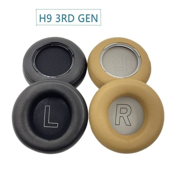 ørepuder puder til Bang & Olufsen B&O Beoplay H9 3rd Gen pude h9 3. generations sort proteinlæder