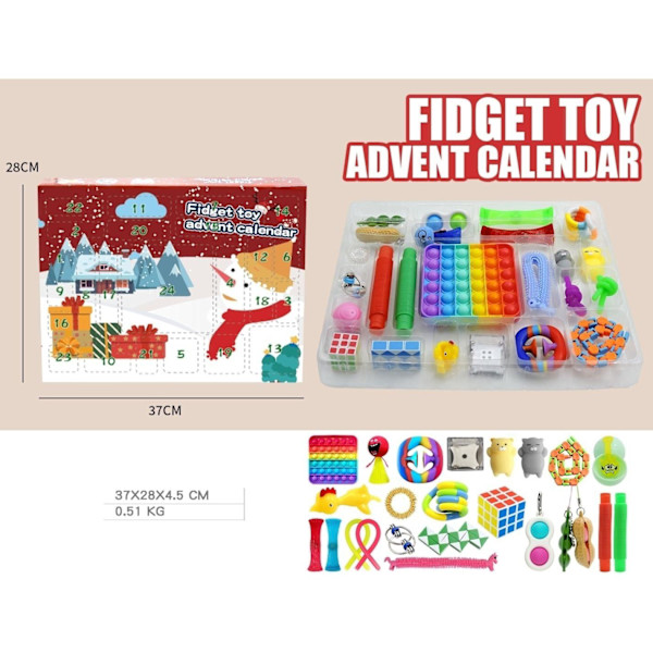 adventskalender julekalender fidget legetøjspakke/sæt