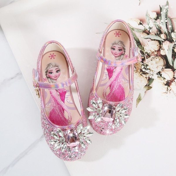 prinsesskor elsa skor barn festskor blå 19cm / size31
