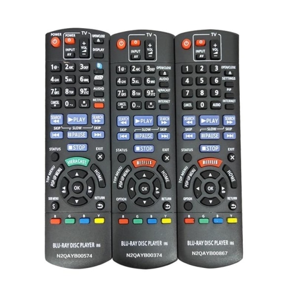 kaukosäätimen korvaava kaukosäädin Panasonic TV:lle n2qayb000623
